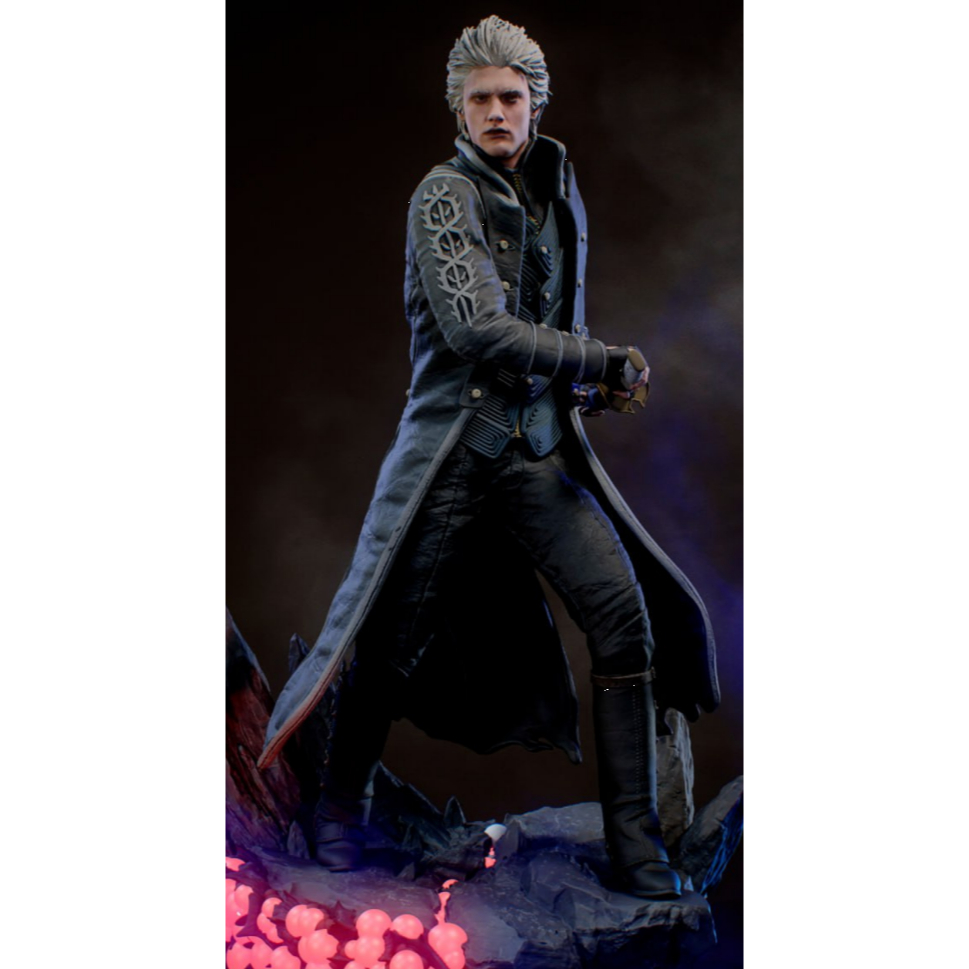 Miniature Figure DEVIL MAY CRY Vergil 1/64 HO diorama for diecast INNO POPRACE MiniGT TARMAC