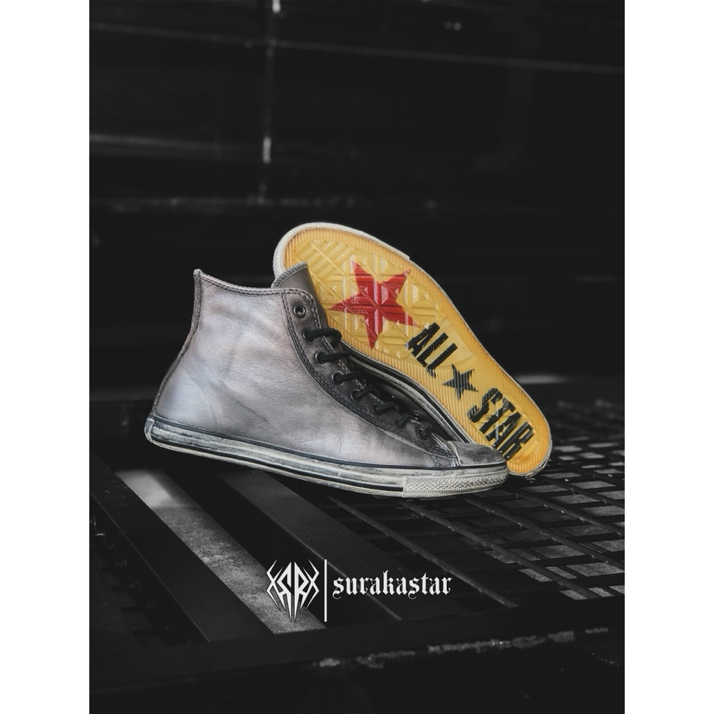 CONVERSE JOHN VARVATOS SLIM DIRTY LEATHER GREY