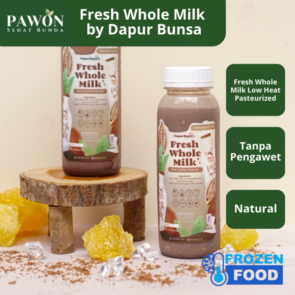 

Fresh Whole Milk by Dapur Bunsa Susu Cokelat Strawberry Earl Grey Kurma Matcha Dapurbunsa