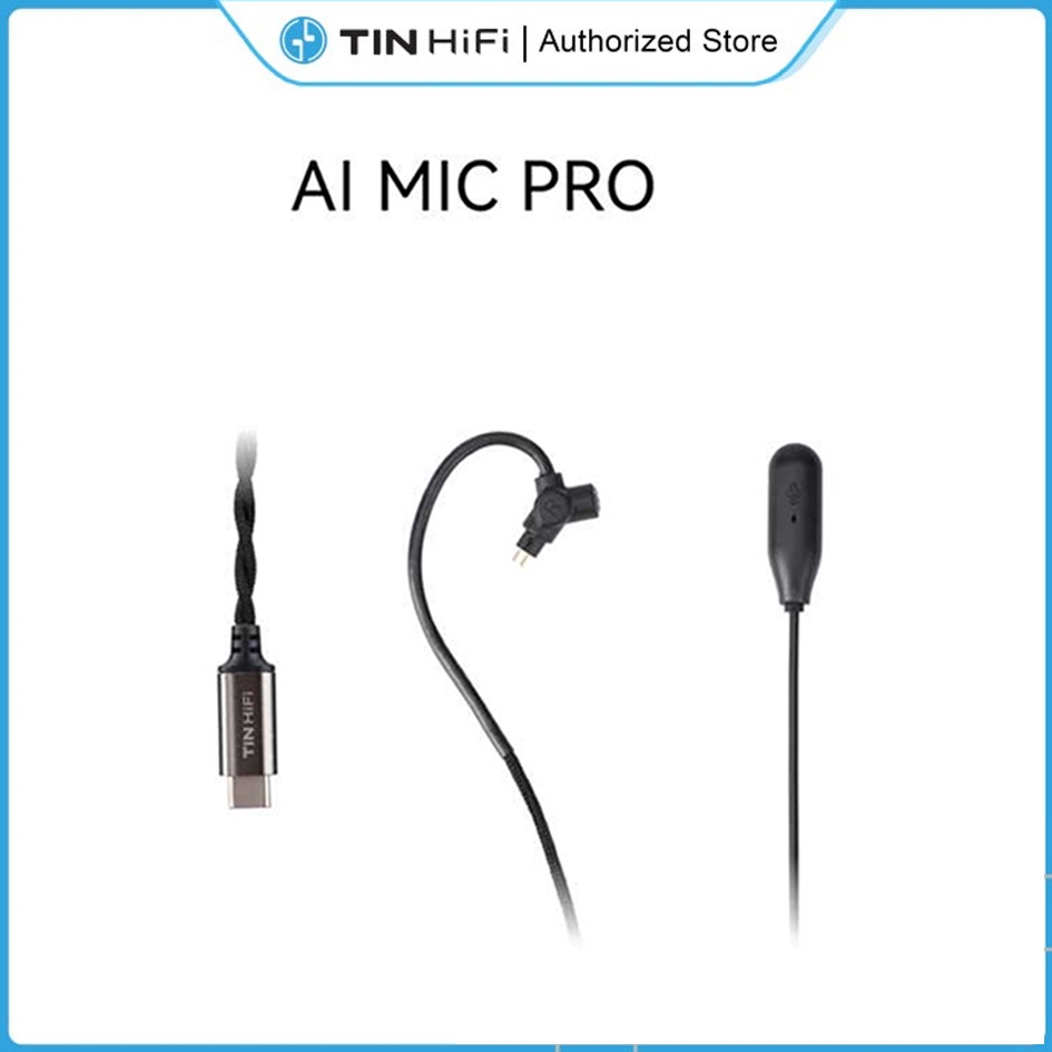 TINHIFI AI MIC PRO DAC Hifi Decoding Chip Kabel Earphone Upgrade Cable With Boom Mic TIN HIFI