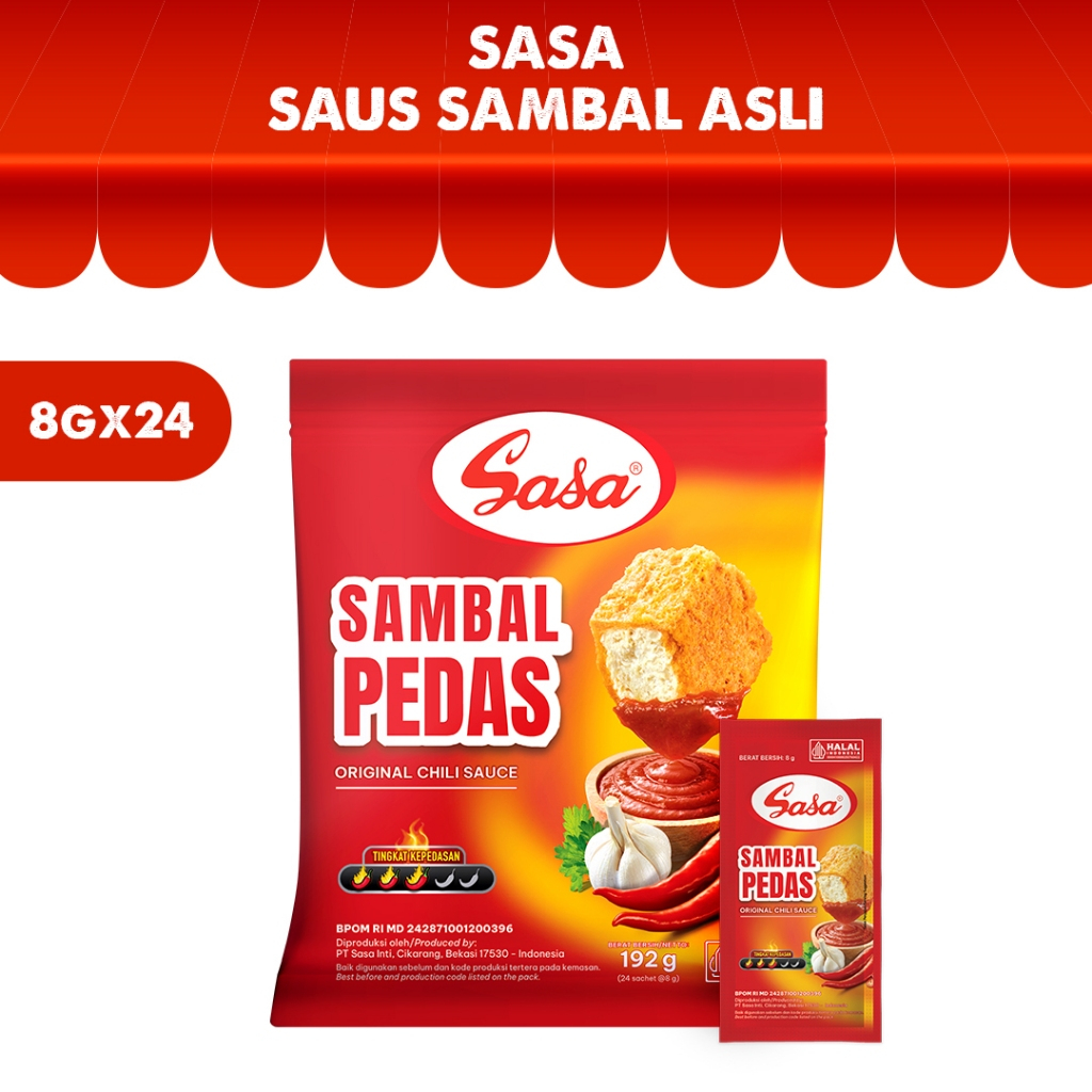 

SASA Sambal Asli Sachet 8 gr