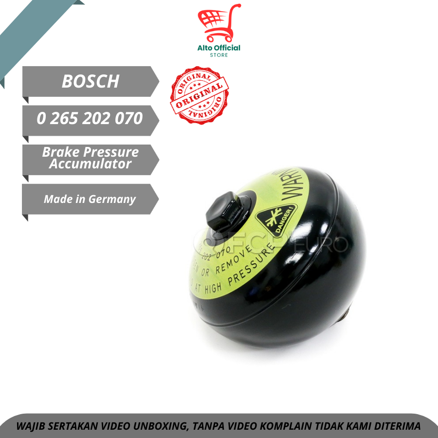 Mercedes Benz W211 SBC Brake Pressure Accumulator Bosch 0265202070