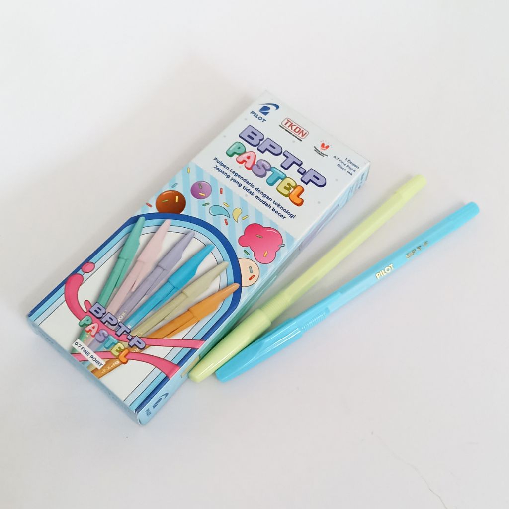 

1 Pak Pulpen Pilot BPT-P Pastel – Warna Body Pastel Cantik, 1 Pack Isi 12 Pcs | Tinta Lancar Anti Bocor