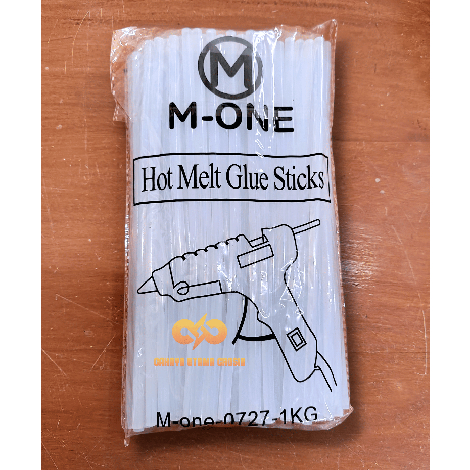 

(PER PACK) M-ONE Refill Lem Tembak Kecil 27cm Lem Bakar Per Pack 1KG (akurat 950gr)