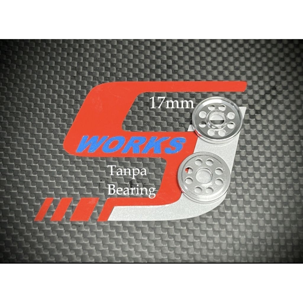 Rep Tamiya 95563, Kosongan Roller 17mm Lighweight