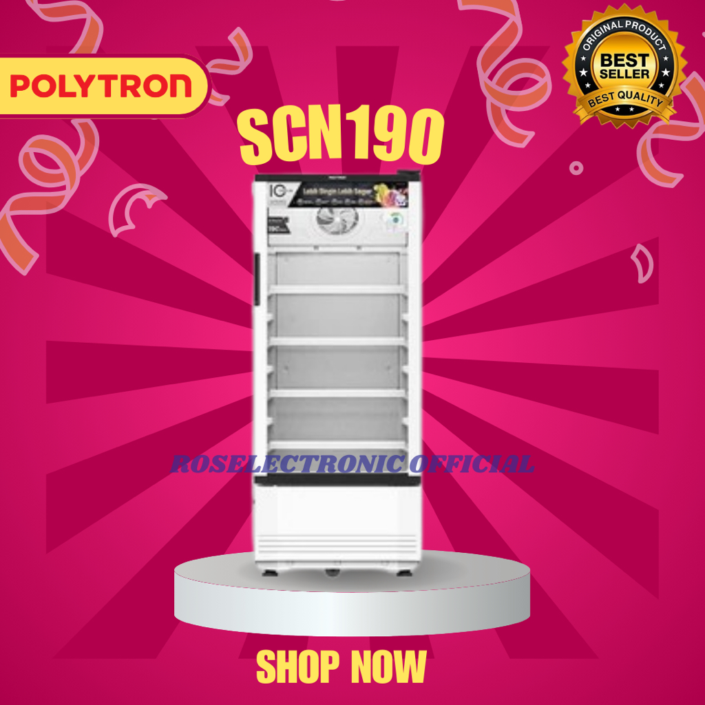 SHOWCASE POLYTRON SCN190 190 LITER/SCN 190/SCN-190/SCN190/ORIGINAL POLYTRON/BERGARANSI RESMI