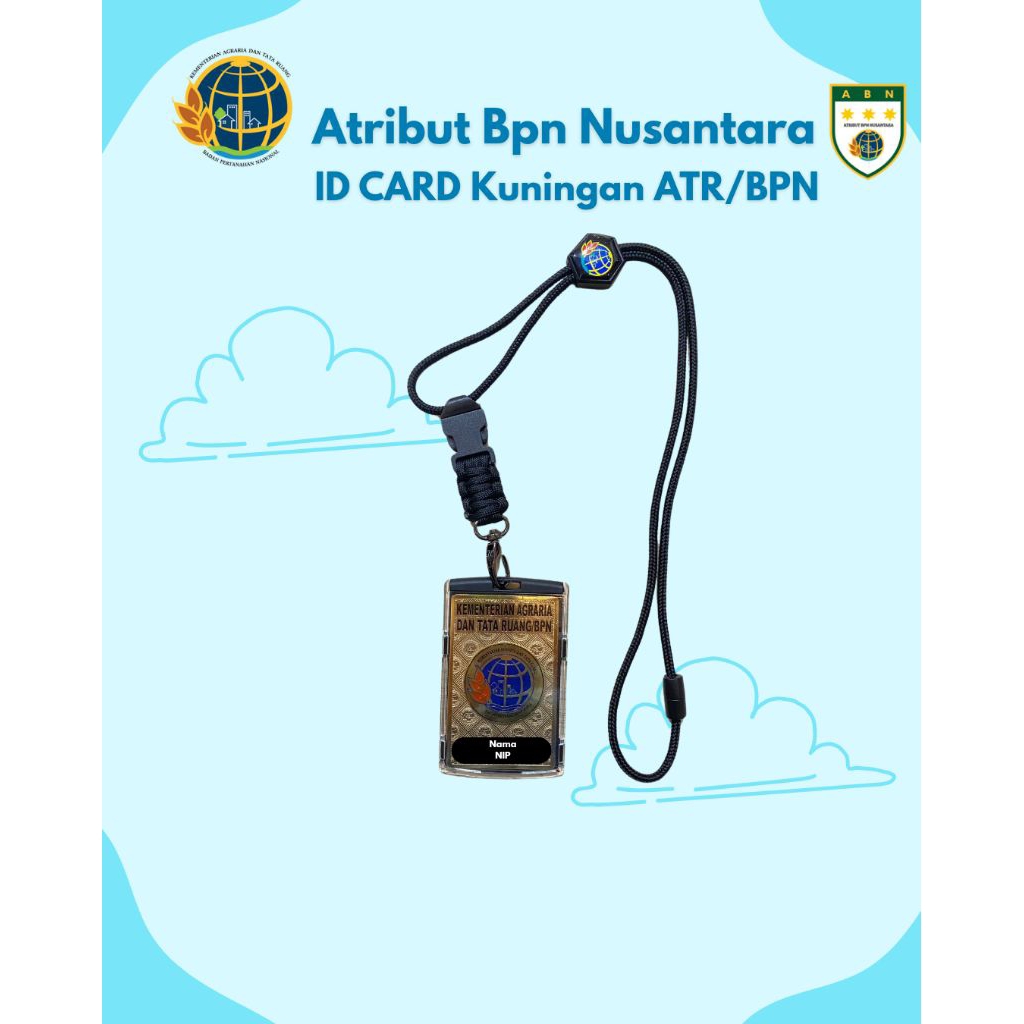 

Custom ID Card Lanyard Kementerian ATR/BPN