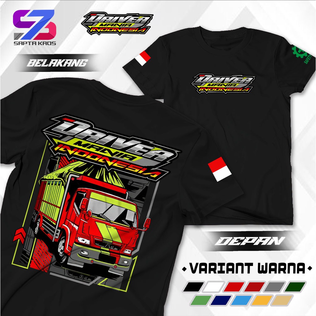 SPT489 T-SHIRT DRIVER MANIA HINO 500 INDONESIA / Baju DRIVER TERBARU Kaos HINO 500