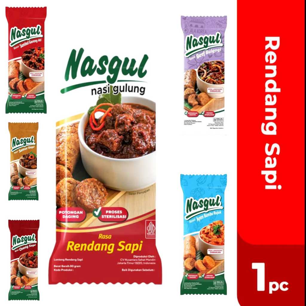 

Nasgul | Nasi Gulung | Isi 1 Pack