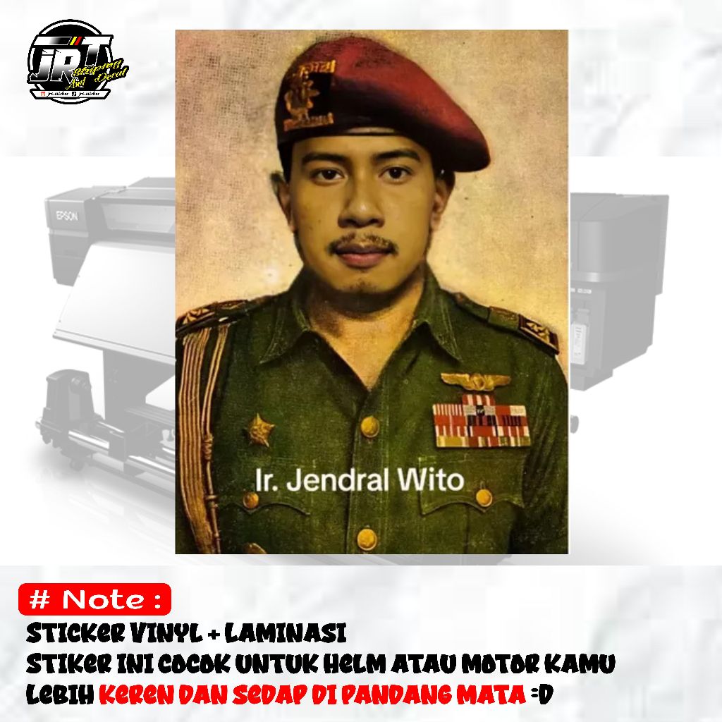 

stiker poster sampitak jendral wito keren