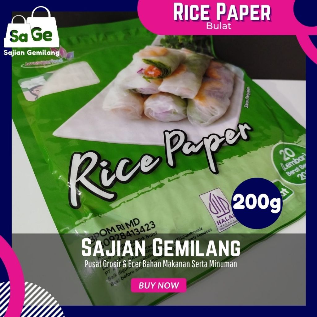 

[TURUN HARGA] JSf Rice Paper Bulat 200gr – Promo Murah – Grosir Sajian Gemilang