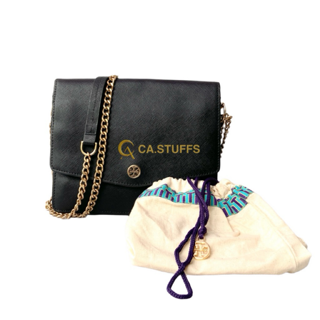 Preloved Tory Burch TB Robinson Envelope Adjustable Shoulder Bag