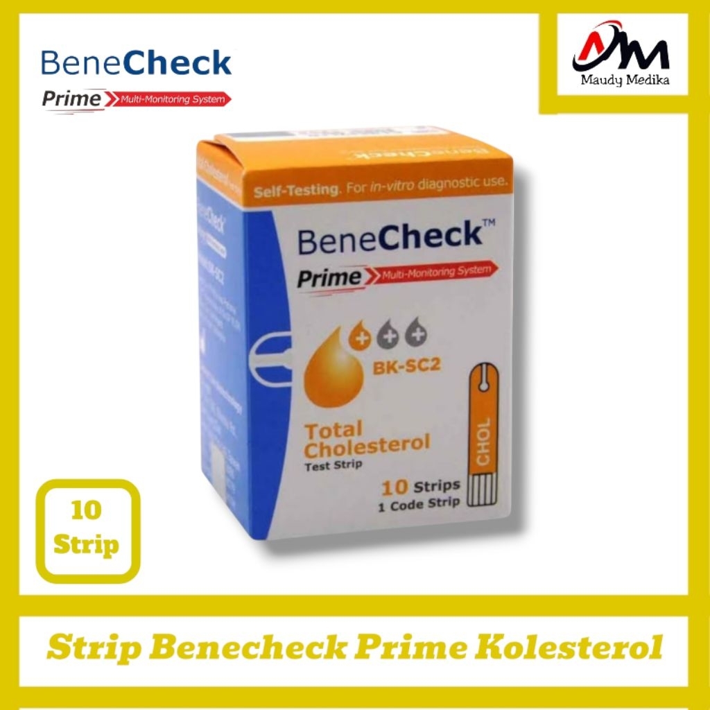 Strip Benecheck Prime Kolesterol  Refill Benecheck Prime Kolesterol isi 10 Strip