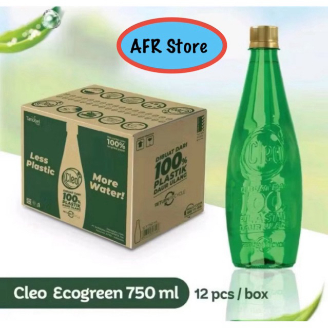 

Cleo eco green kemasan 750ml_isi 12 botol/Karton