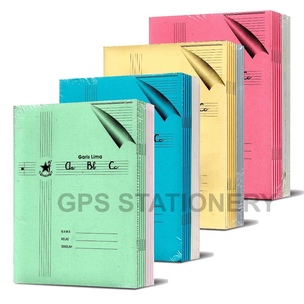 

Buku Garis Lima Buku Latihan Menulis Paud / TK Bintang Obor 1 Pak isi 10 Buku