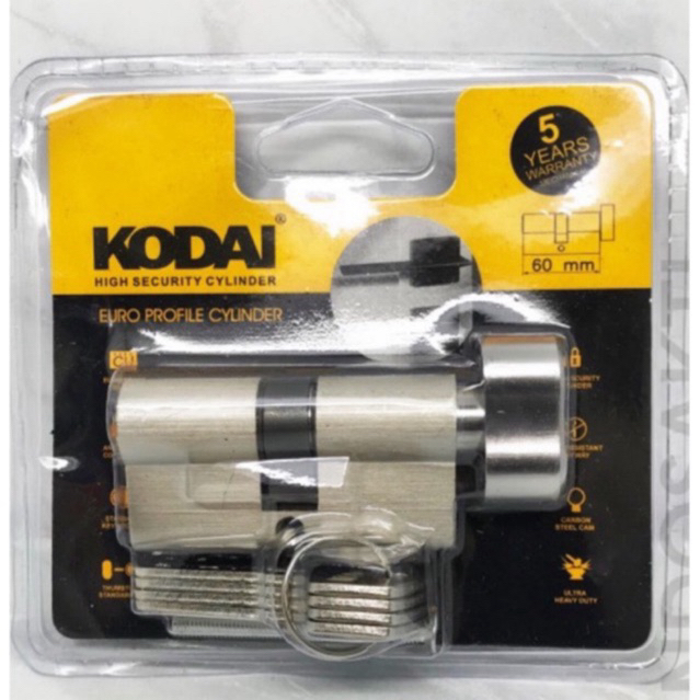 KODAI SILINDER KUNCI KNOP WC PINTU BESAR DC 02 Promo Cylinder/ Silinder KODAI garansi 5 Tahun Kuning