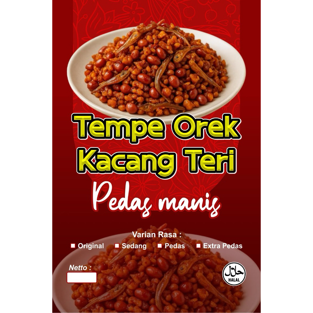

Orek tempe teri kacang pedas manis 550gr-orek tempe-Orek pedas manis