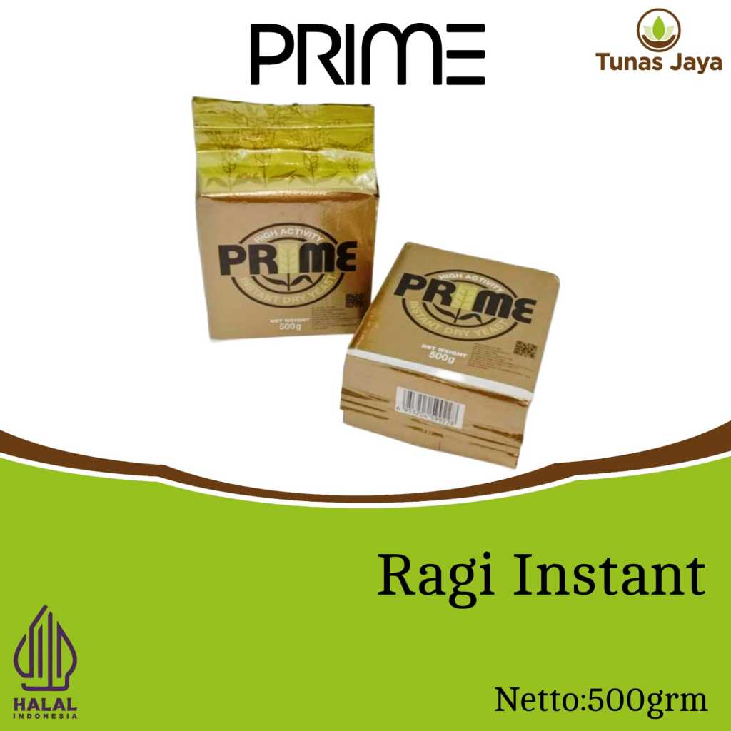 

Prime Instant Dry Yeast Ragi Kering Instant Ragi Pengembang Kue 500 Gram / Ragi Prime