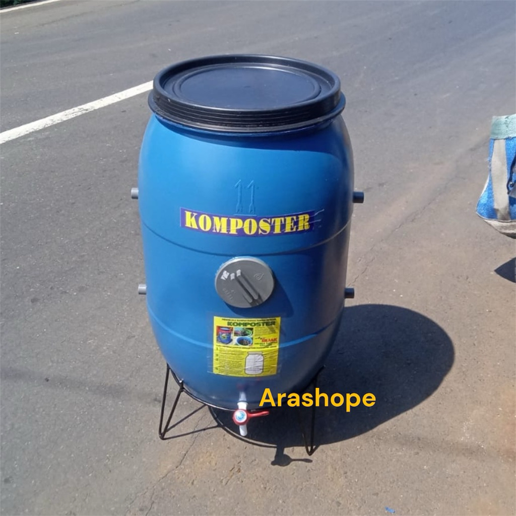 Tong Komposter 250 liter free kaki