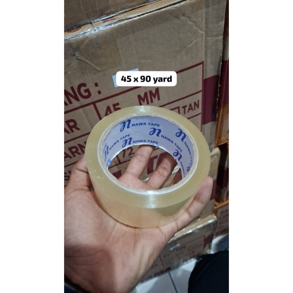 

Lakban Bening/ Lakban Coklat Nawa Tape 45x90Yard 1 Dus