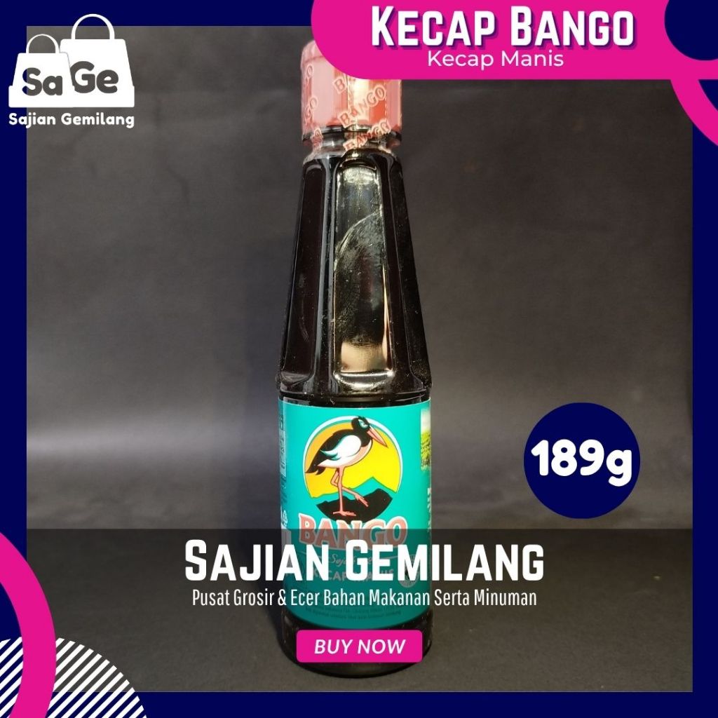 

[TURUN HARGA] Kecap Manis Bango 189g – Botol Praktis – Grosir Sajian Gemilang