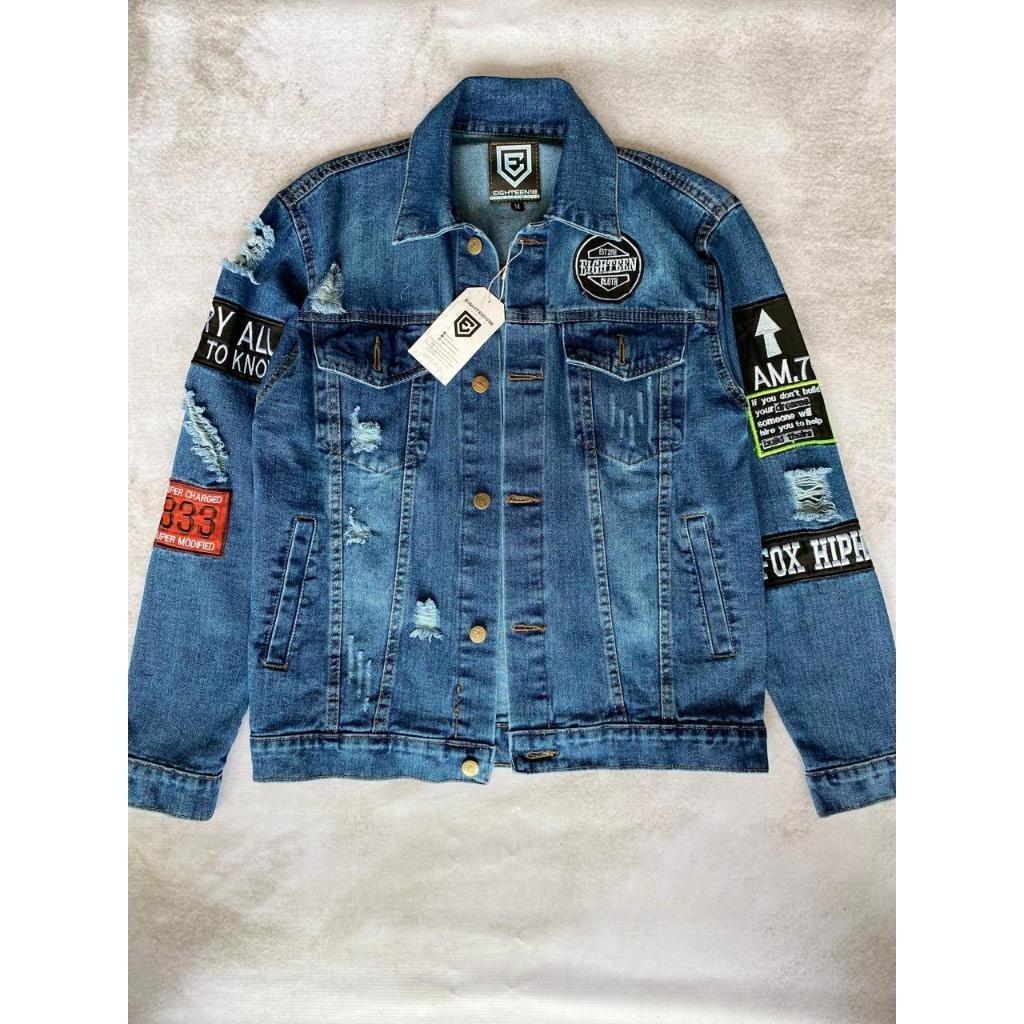 Jaket Jeans Hiphop  Biru || Jaket Fashion Pria