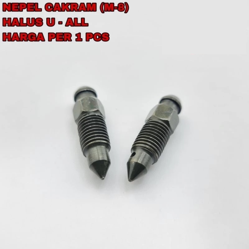 NEPEL ANGIN M8 BAUT 12 DRAT HALUS - BAUT NEPEL ANGIN KALIPER CAKRAM M8 Drat HALUS Universal