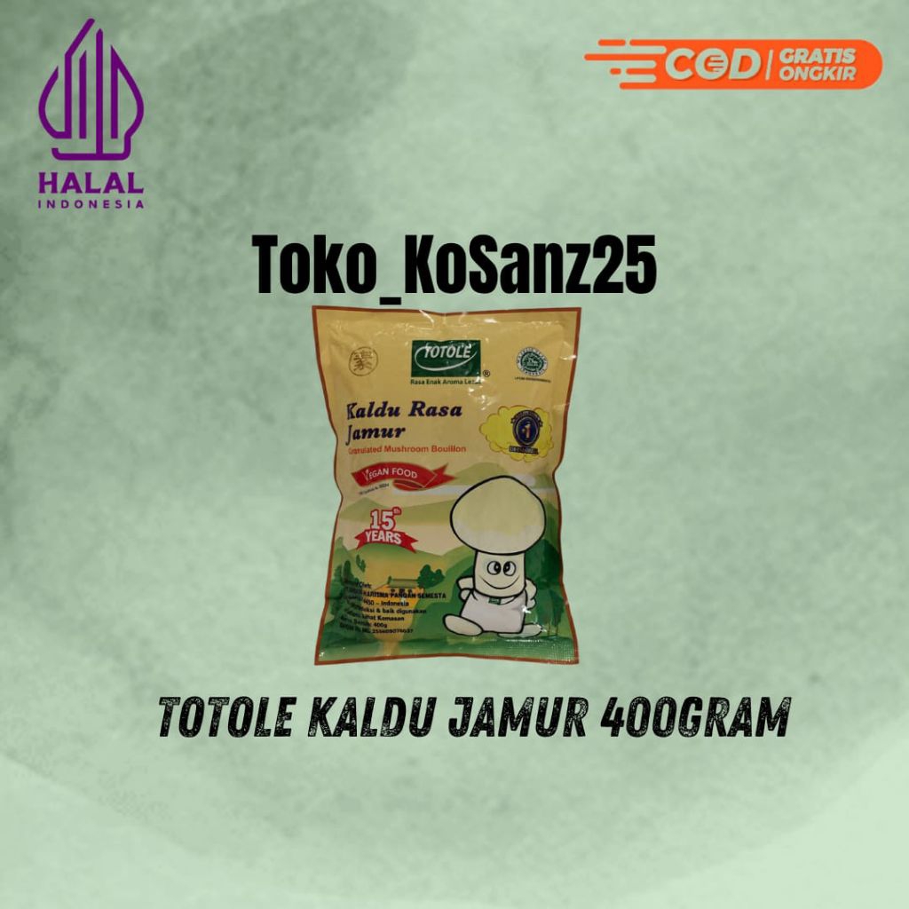 

Totole Kaldu Jamur 400gr/400gram Exp 2027
