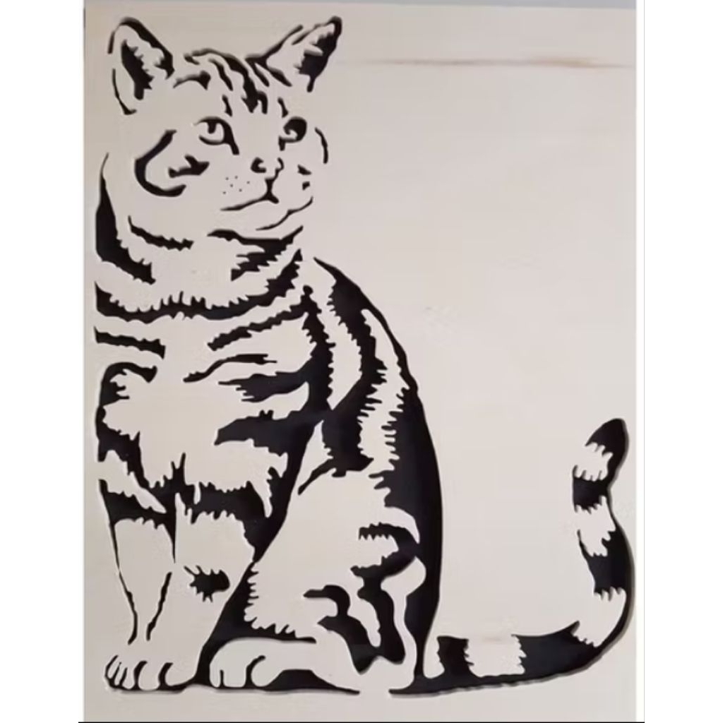 Sticker Mobil Sticker Cutting Gambar Kucing Untuk Kaca Belakang