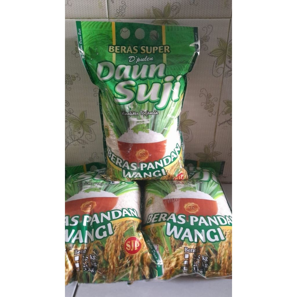

beras 5kg daun Suji pandan wangi