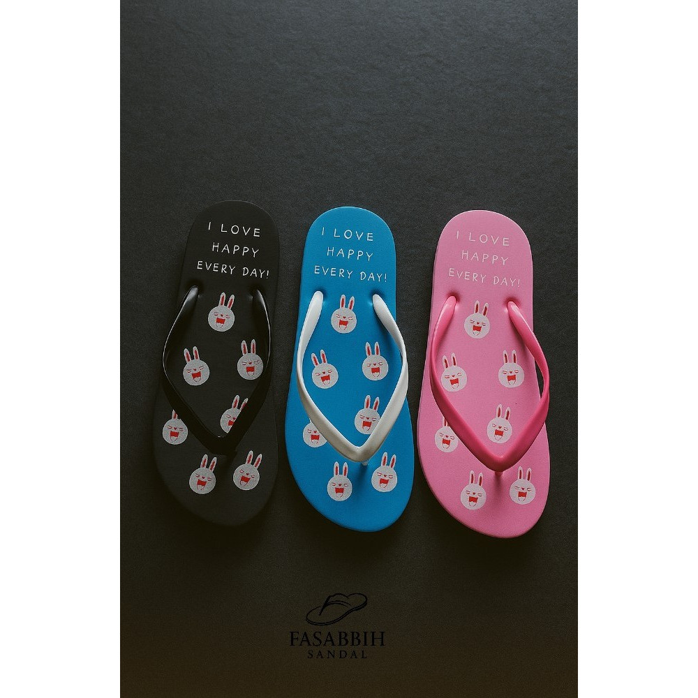 Sandal Jepit Jelly Kelinci Lucu - Motif Cute, Nyaman