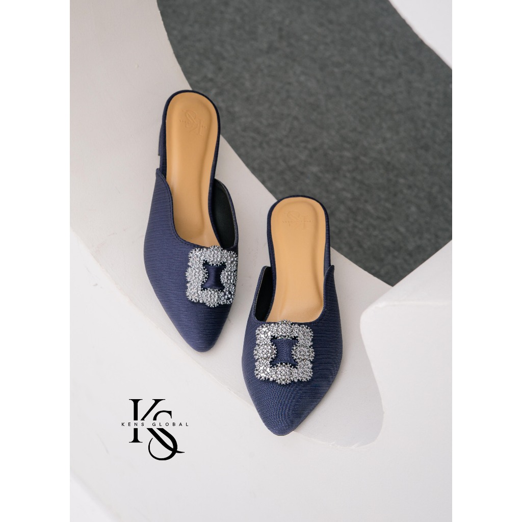 Sepatu High Heels ZARA Wanita Hak 3CM Elegant Acara Pesta Kondangan Bahan Satin Premium Import