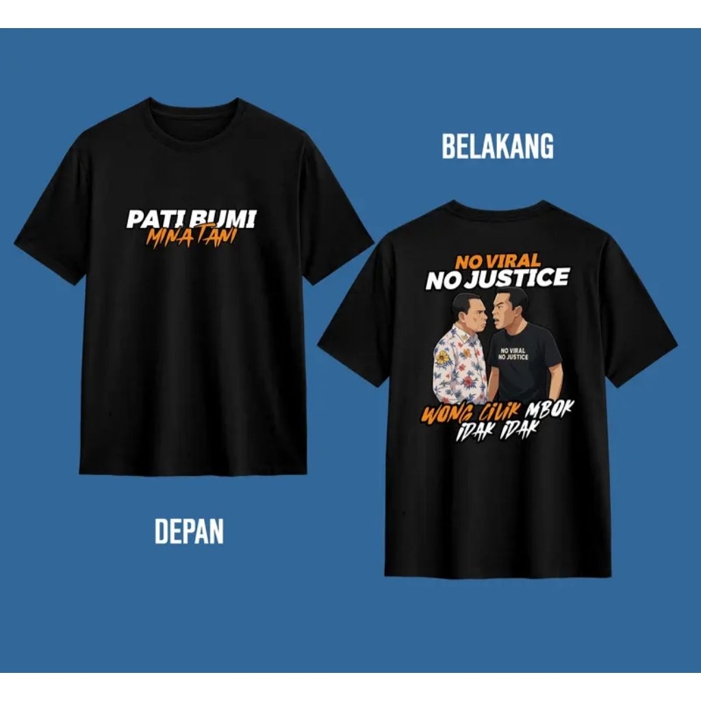 Kaos Pati Bumi Mina Tani / Baju Distro Pati Bumi Mina Tani / Kaos Pria Dan Wanita