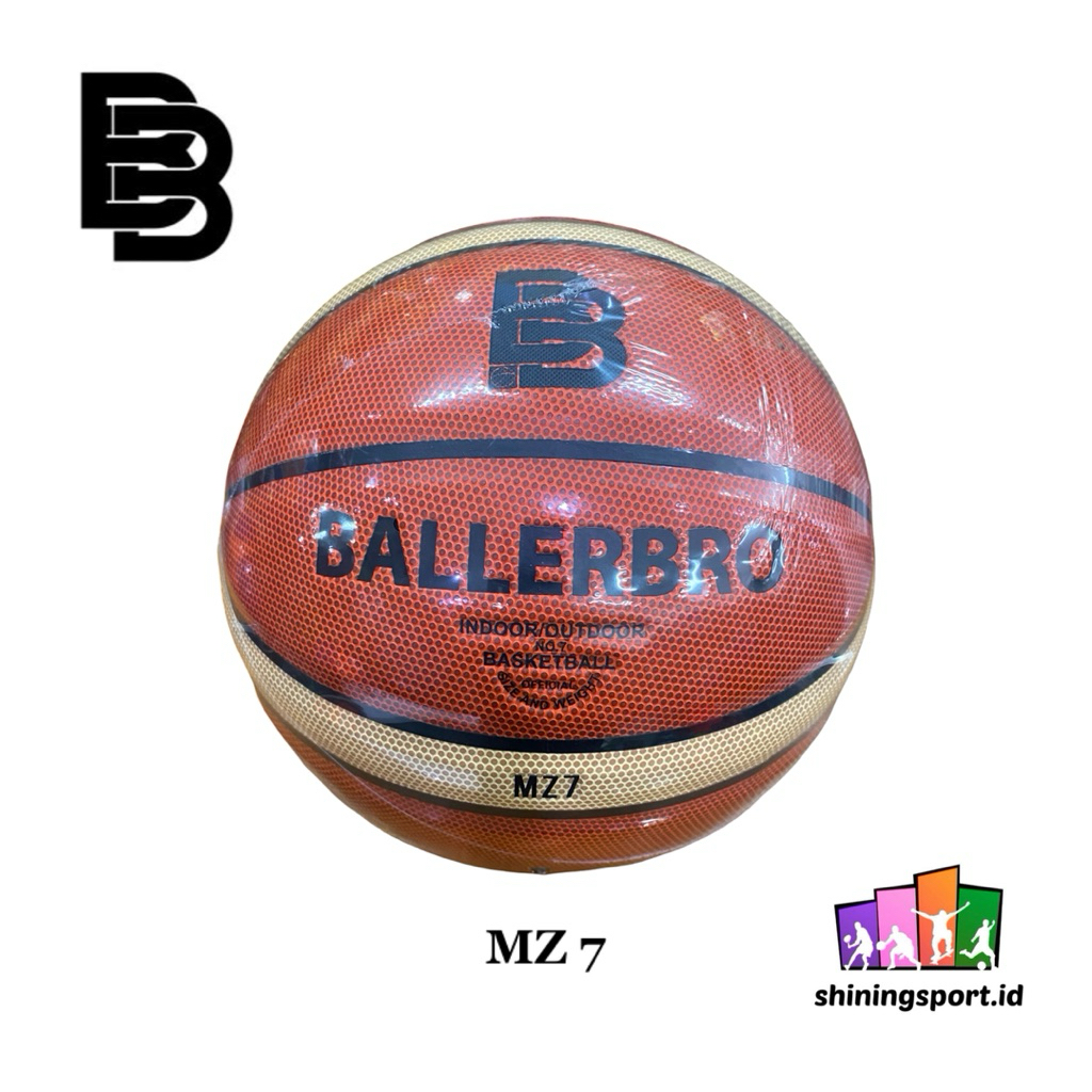 Bola Basket Basketball Ballerbro MZ-7 Size 7 Original (+ FREE Jaring & Pentil)