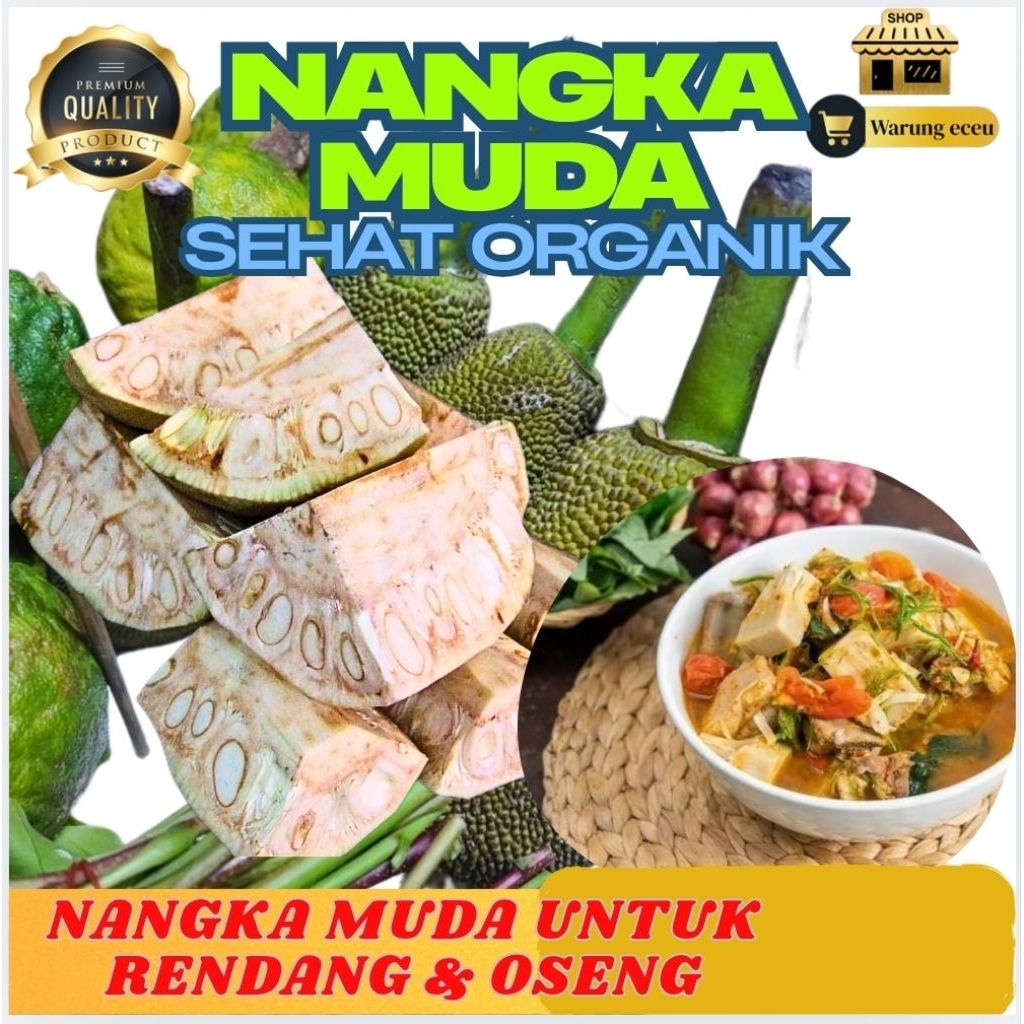 Nangka Muda Organik Segar utuh | 2Kg | Cocok untuk Sayur & Gulai