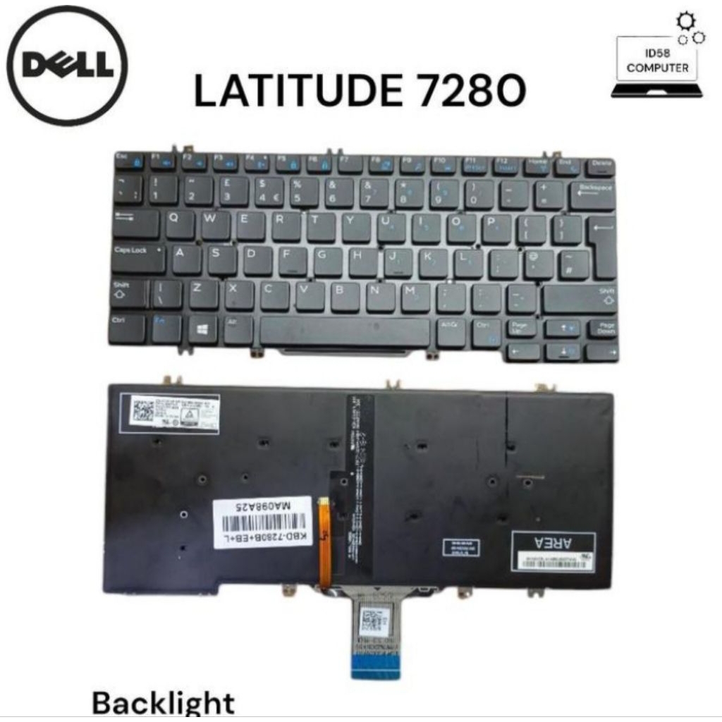 KEYBOARD DELL LATITUDE 7280 BACKLIGHT