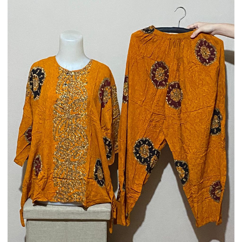 Stelan cp polos agnes / stelan batik pekalongan cp std, jumbo / rensy, sunan raya tangan ¾