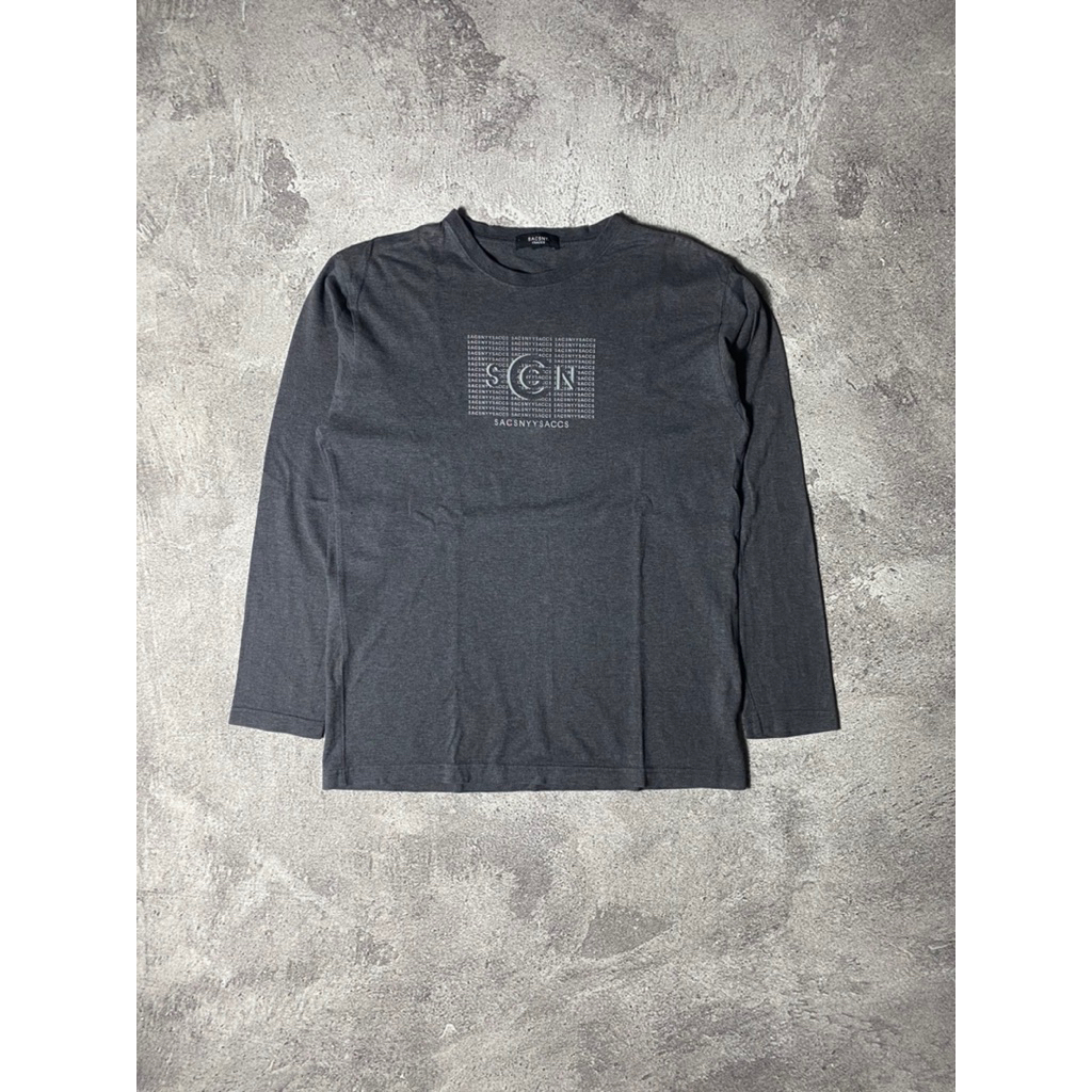 Baju Sacsny Ysaccs Spellout Long Sleeve Vintage Original Termurah