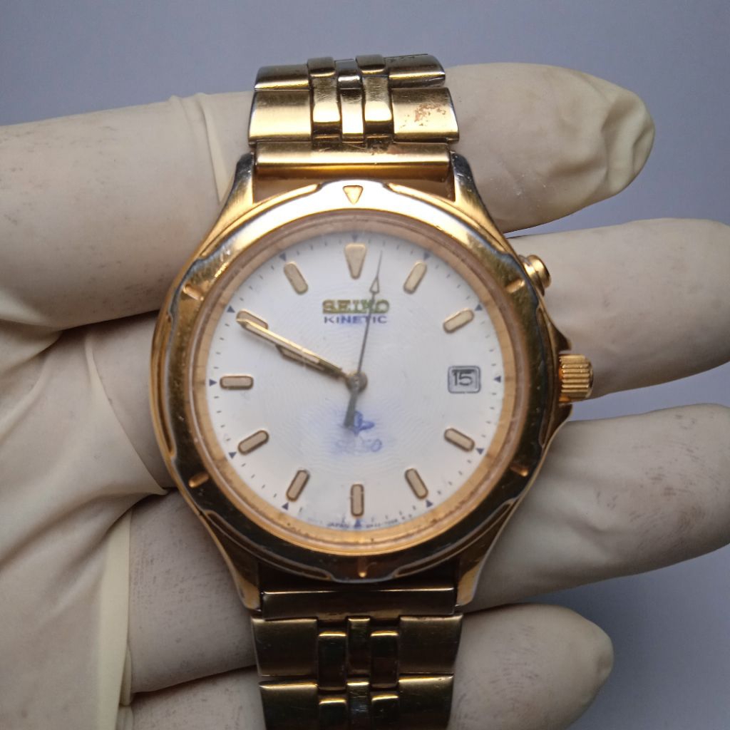 jam tangan second original seiko kinetic sq 50