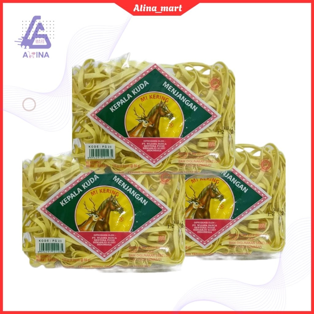 

Mie Kering Kepala Kuda Menjangan (100 g)