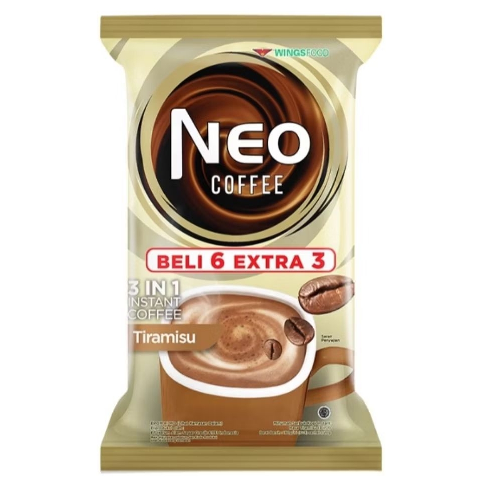 

NEO Coffee 3 in 1 Kopi Tiramisu Sachet 9×20 g