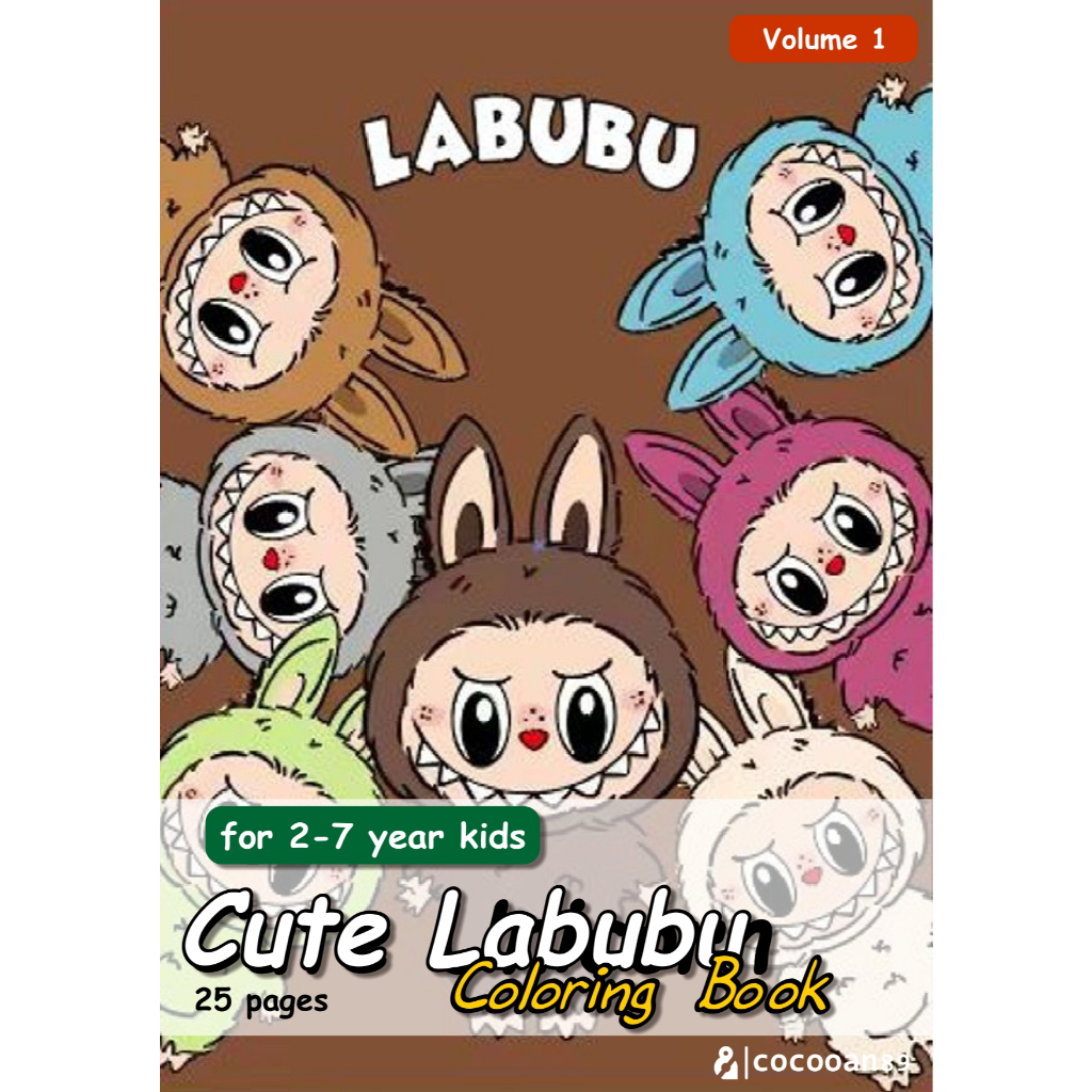 

A5 - Lembar Mewarnai Anak - 20+ Lembar - Labubu