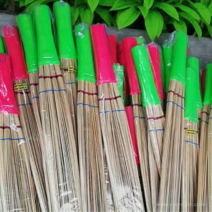 Sapu Tebah  Pembersih kasur karpet  lidi mini sapu gebuk gebas dengan Gagang Lakop