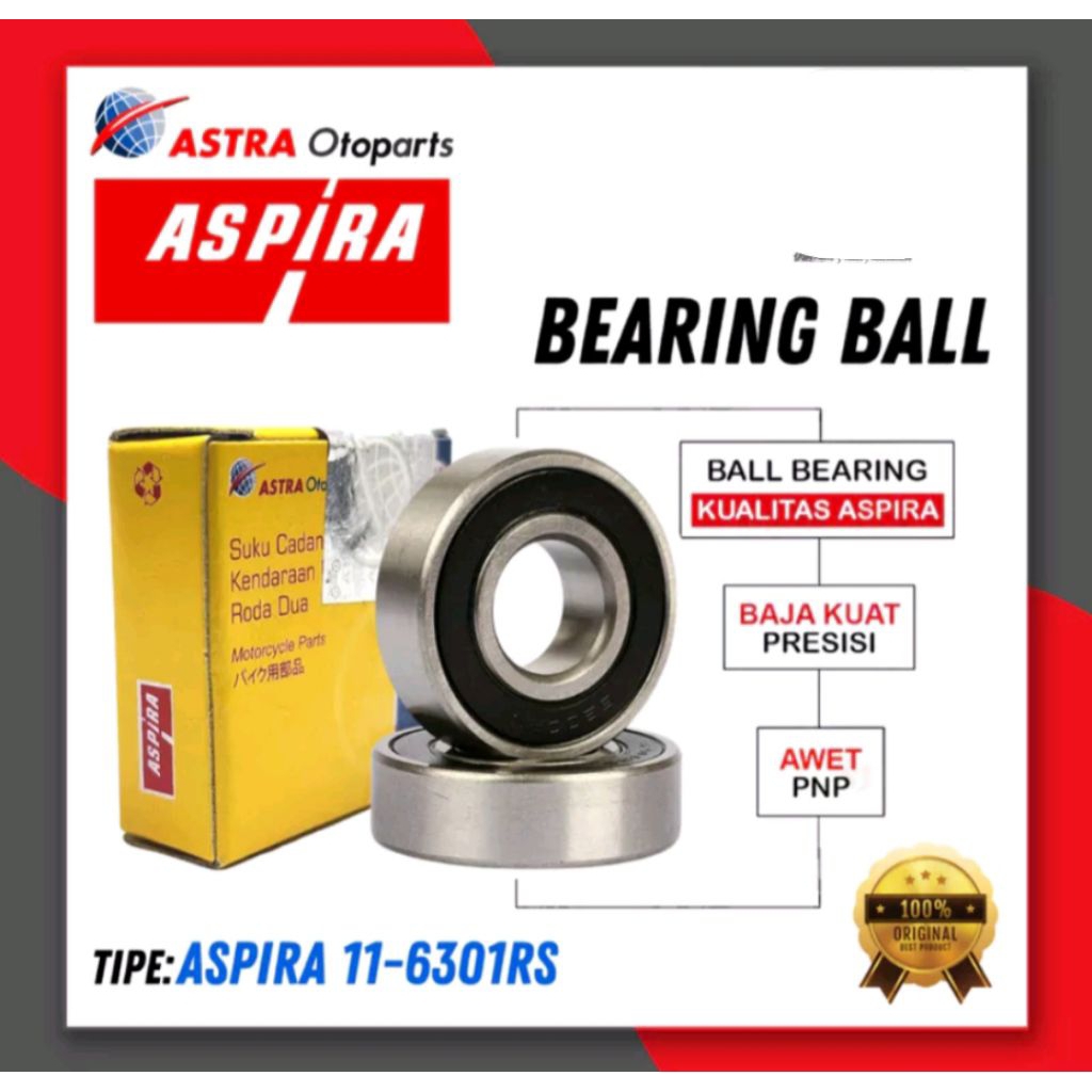 bearing SKF laher roda depan CB150 CBR150 verza megapro mono vixion old new nvl nva R15 XSR 6301-RS 