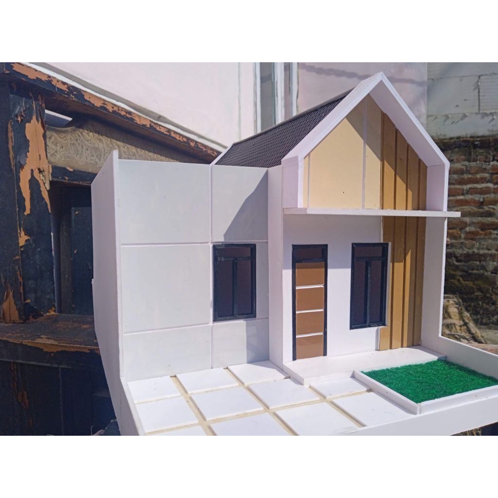 miniatur rumah minimalis modern maket rumah diaroma