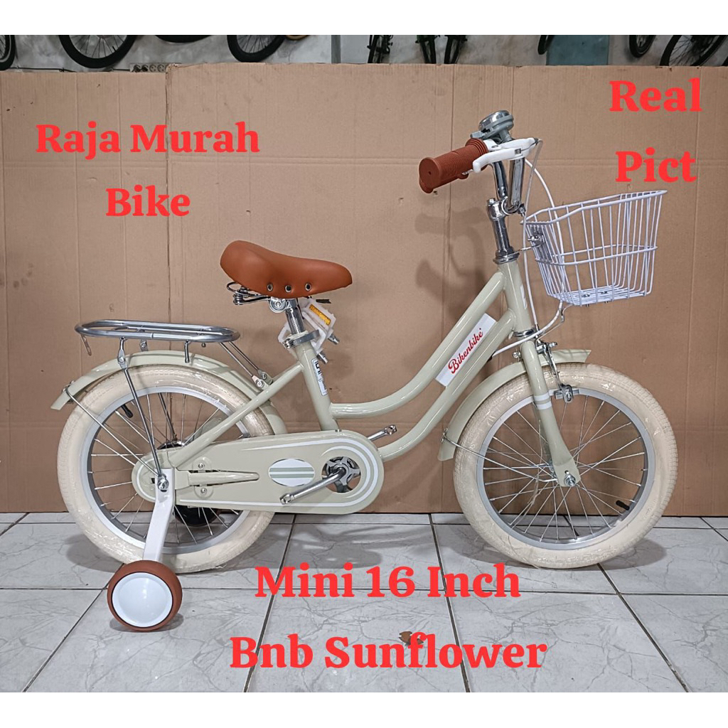 Sepeda Anak Mini 16 inch BNB Sun Flower Sepeda Anak Perempuan Sun Flower BNB 16 inch