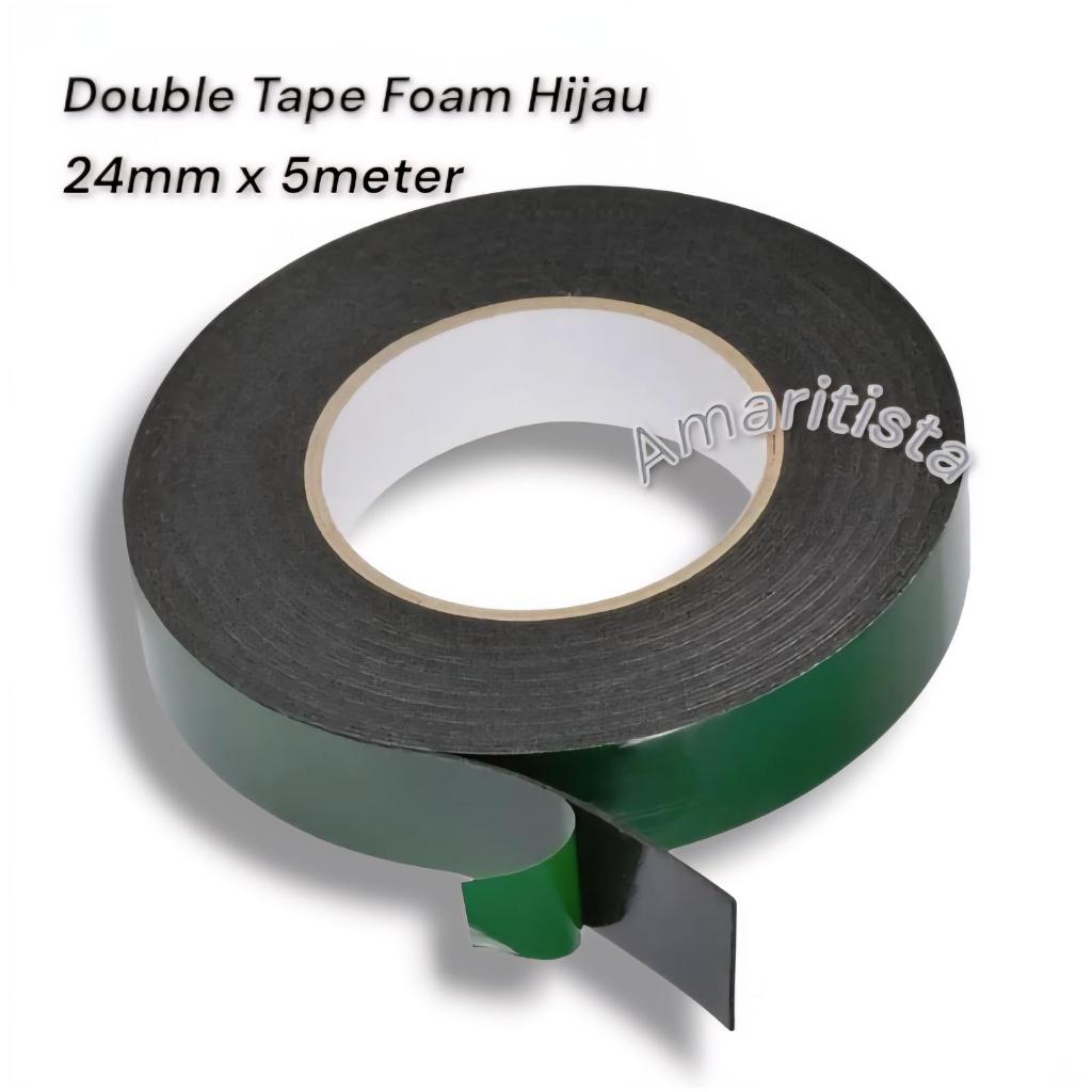 

Double TAPE Foam Hijau 24mm x 5meter Top Quality
