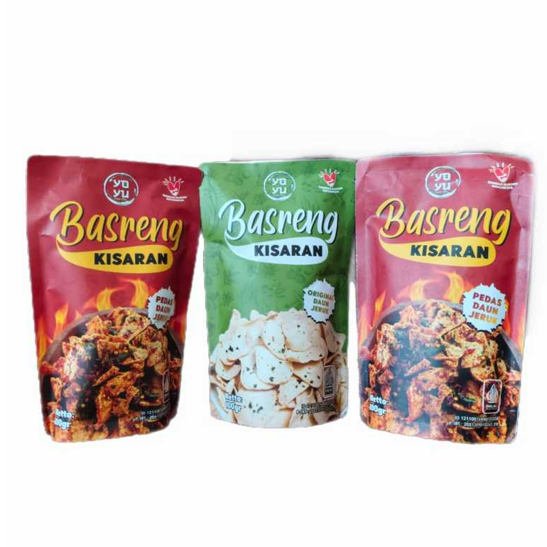 

Paket Promo 3 Pouch Basreng Pedas dan Basreng Original Pouch 100gr / Basreng Bahan Premium Renyah