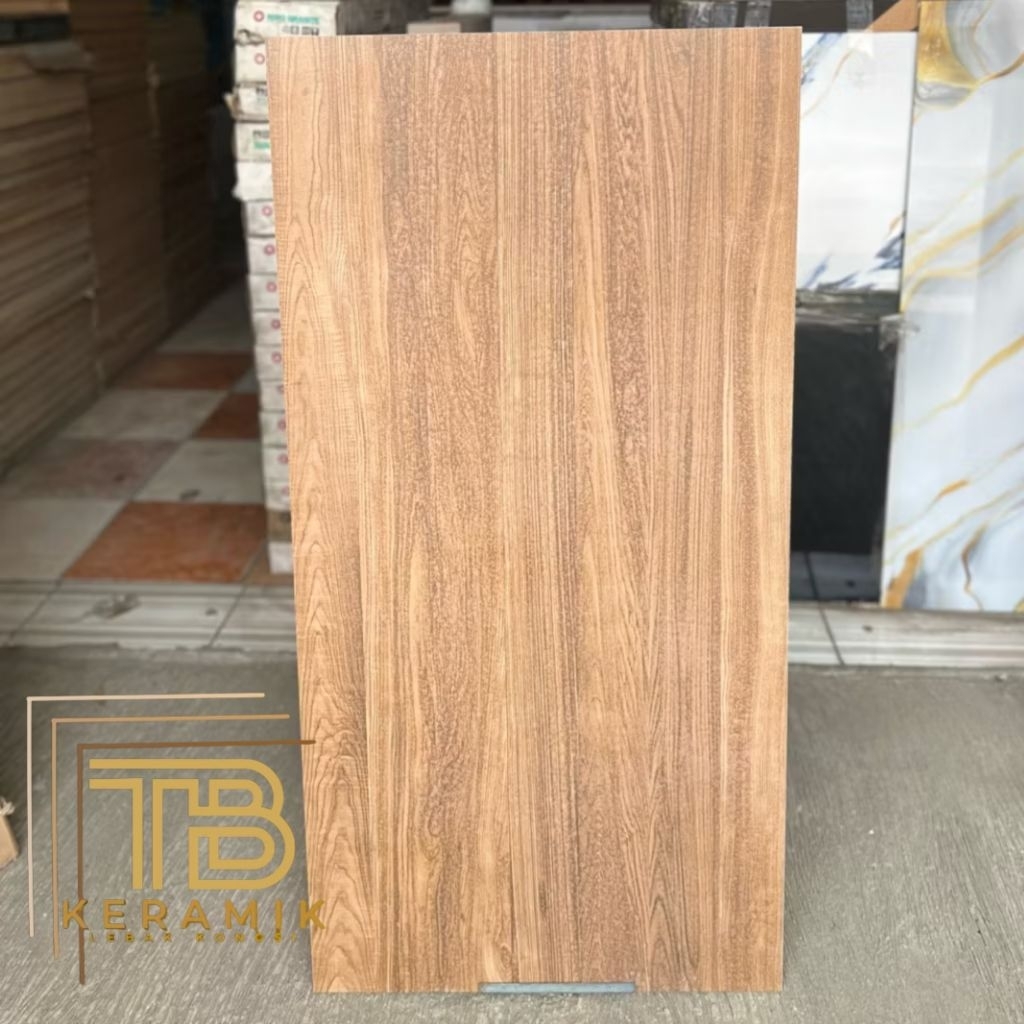Granit Tile 60x120 Concord Calgary Wood Brown Matt - Keramik Motif Kayu Coklat untuk Lantai & Dindin