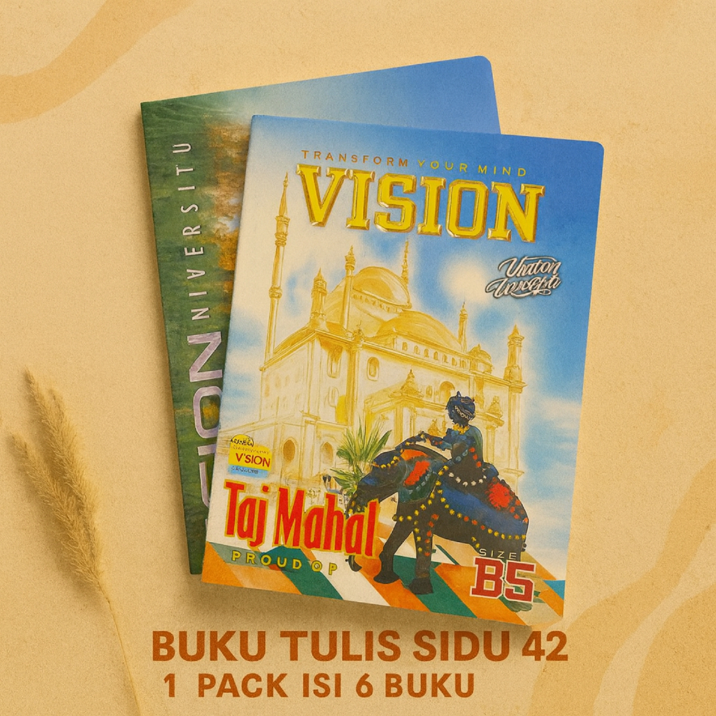 

Buku Tulis Sinar Dunia SIDU 42 Lembar (SATUAN 1 PCS BUKU) B5 Big Boss Campus Vision Random